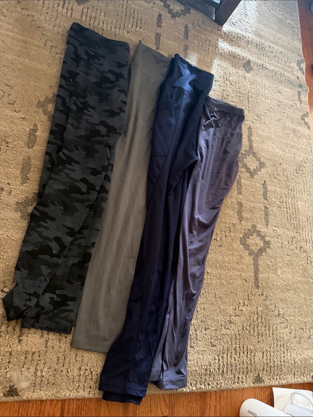 Womens black , gray and blue Active Leggings Set - Pack of 4
